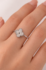 Sterling Silver Clover Ring