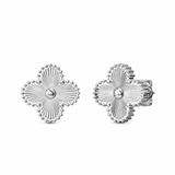 Sterling Silver Clover Earrings