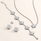Sterling Silver Clover Set