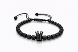 Black Crown Bead Bracelet