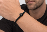 Black Crown Bead Bracelet
