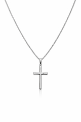 Sterling Silver Cross Chain Necklace