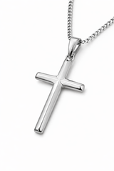 Sterling Silver Cross Chain Necklace