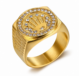 18K Gold Diamond Crown Ring
