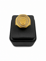 18K Gold Diamond Crown Ring