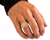 18K Gold Diamond Crown Royal Ring