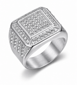 Sterling Silver Diamond ICEEX Ring