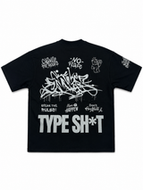 Type Shi Black Heavy Weight Oversized TEE