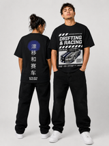 R34 Skyline Black Heavy Weight Oversized TEE
