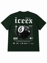 Green 8 Ball Heavy Weight Oversized TEE