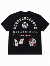 Ace Of Spades Black Heavy Weight Oversized TEE