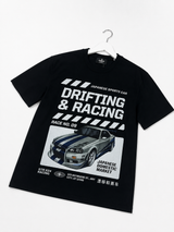R34 Skyline Black Heavy Weight Oversized TEE