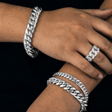 Sterling Silver Cuban Link Bracelet (9mm, 10mm, 12mm)