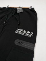 Black Cargo Tech Pants
