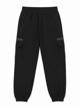 Black Cargo Tech Pants