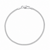 2mm Sterling Silver Cuban Link Bracelet