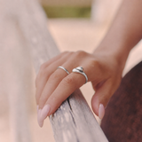 Woman's Sterling Silver Opposite Attraction ring