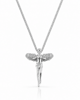 Sterling Silver Angel Pendant Chain Necklace