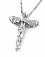Sterling Silver Angel Pendant Chain Necklace