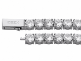 Sterling Silver 4mm Moissanite Tennis Chain