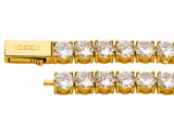 18k Gold 4mm Moissanite Tennis Chain