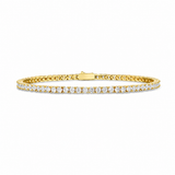 18k Gold 3mm Moissanite Tennis Bracelet