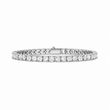 Sterling Silver 4mm Moissanite Tennis Bracelet