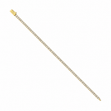 18k Gold 3mm Moissanite Tennis Bracelet