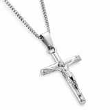 Sterling Silver Crucifix Cross Chain Necklace