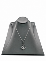 Sterling Silver Anchor Pendant Chain Necklace
