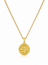 18K Gold Poseidon Pendant Chain Necklace