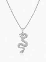 Sterling Silver Dragon Pendant Chain Necklace