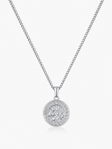 Sterling Silver Poseidon Pendant Chain Necklace