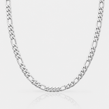 7mm Sterling Silver Figaro Chain