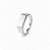 Sterling Silver Rectangle Signet Ring