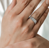 Sterling Silver Rectangle Signet Ring