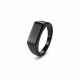 Titanium Rectangle Signet Ring