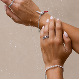 Sterling Silver Woman's Cuban Link Chain Ring