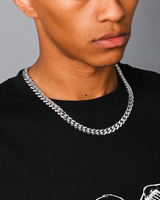 9mm Sterling Silver Cuban Link Chain