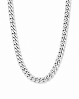 9mm Sterling Silver Cuban Link Chain