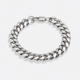 Sterling Silver Cuban Link Bracelet (9mm, 10mm, 12mm)