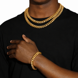 18K Gold Cuban Link Bracelet (9mm, 10mm, 12mm)