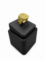 18K Gold Compass Ring