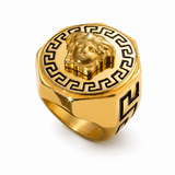 18K Gold Medusa Royal Ring