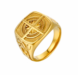 18K Gold Compass Ring