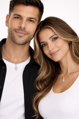 Sterling Silver Mini Diamond Cross Pendant Necklace