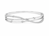 Sterling Silver Diamond Elegant Bracelet