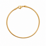 2mm 18K Gold Snake Bracelet