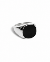 Sterling Silver Black Onyx Roulette Ring