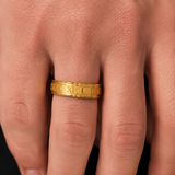 18K gold Roman Numeral Ring